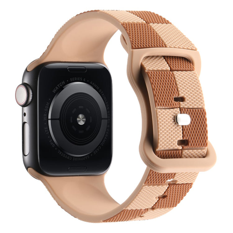 KALEBOL Strap for Apple Watch Series 49mm - 45mm - 44mm - 42mm Silicone Band - Light Brown#serie_1