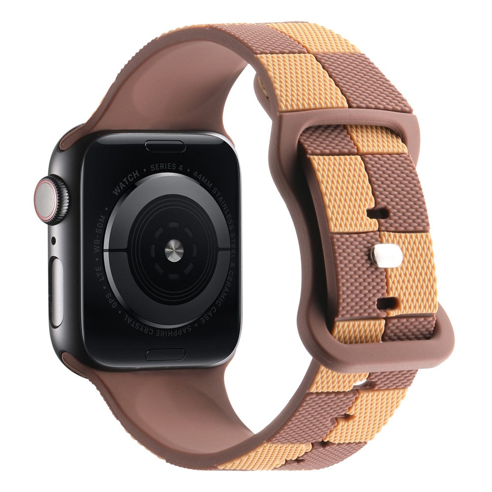 KALEBOL Strap for Apple Watch Series 49mm - 45mm - 44mm - 42mm Silicone Band - Brown#serie_6