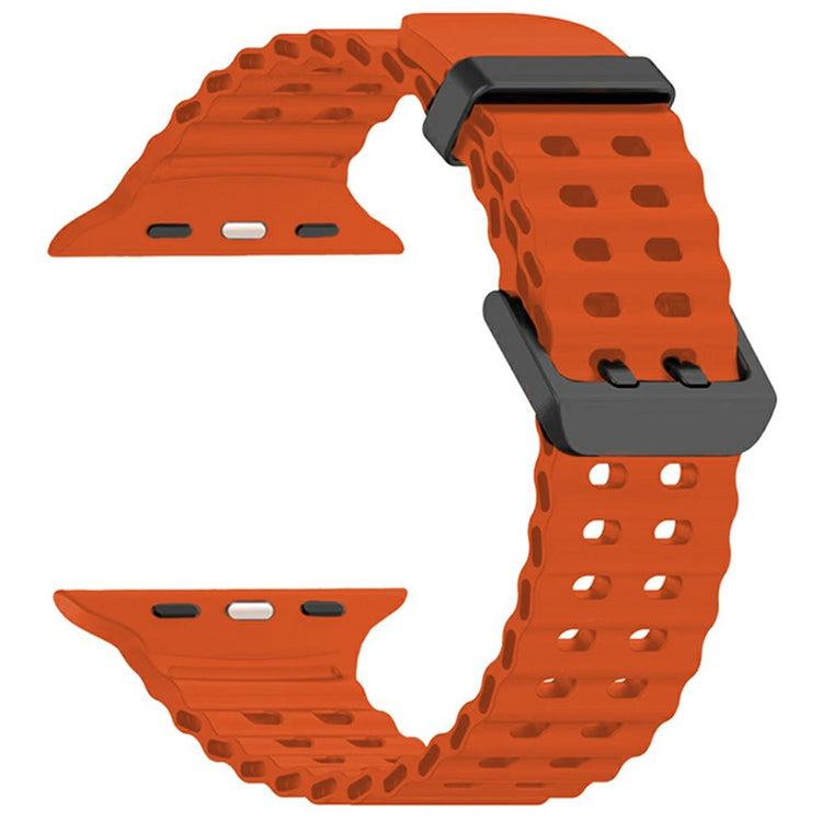 Silicone Strap for Apple Watch Series 49mm - 45mm - 44mm - 42mm Ocean Band - Orange#serie_9