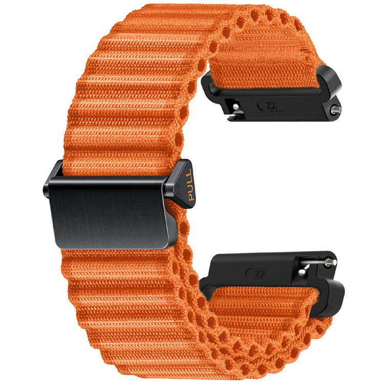 Huawei Watch GT 3 42mm / GT 3 Pro 43mm Watch Strap 20mm Wave Design Nylon Wrist Band - Orange#serie_1