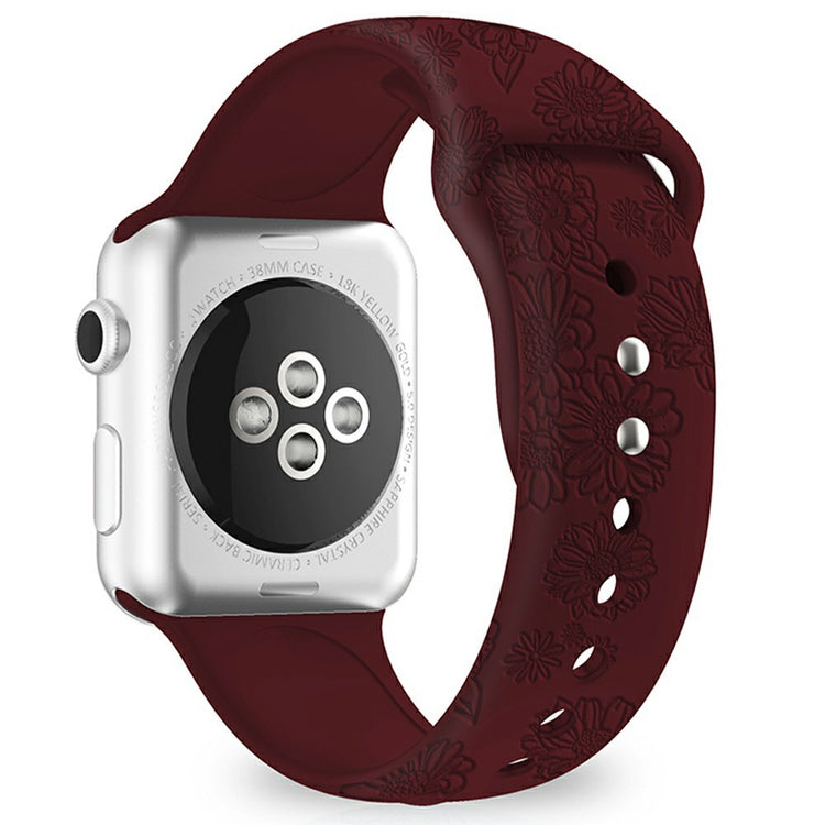 Watch Strap for Apple Watch Series 49mm - 45mm - 44mm - 42mm - Sunflower Wine Red#serie_14