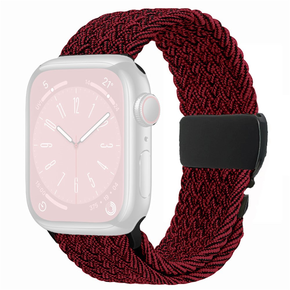 Strap Apple Watch Series 49mm - 45mm - 44mm - 42mm Watch Band - Black Red Mix#serie_6