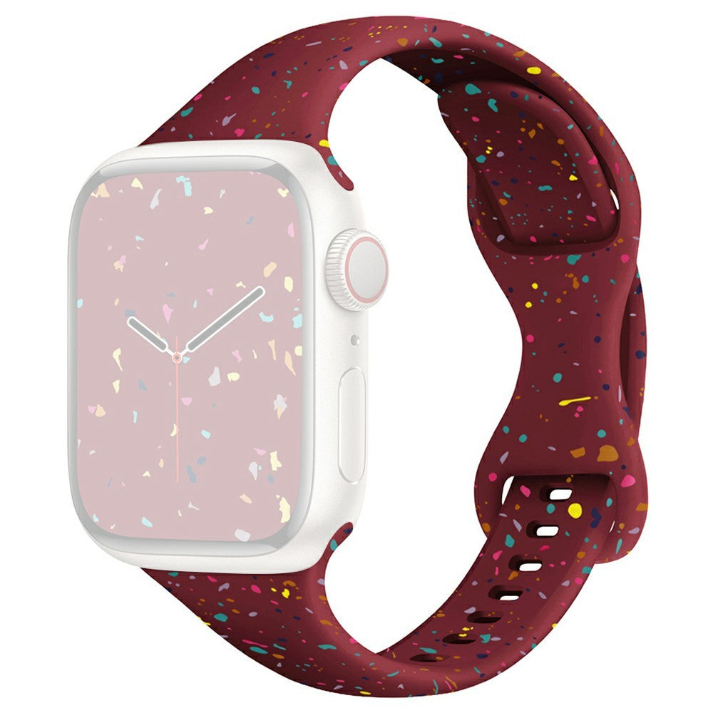 Strap Apple Watch Series 49mm - 45mm - 44mm - 42mm Silicone Band - Wine Red#serie_4