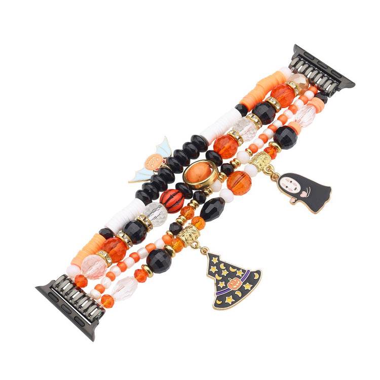 Halloween Beaded Strap Apple Watch Series 41mm - 40mm - 38mm - Faceless Man#serie_4