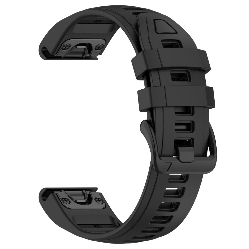 20mm Strap Garmin Fenix 8 43mm / Descent MK3 / MK3i / epix Pro (Gen 2) 42mm Universal Silicone Watch Band - Black#serie_7