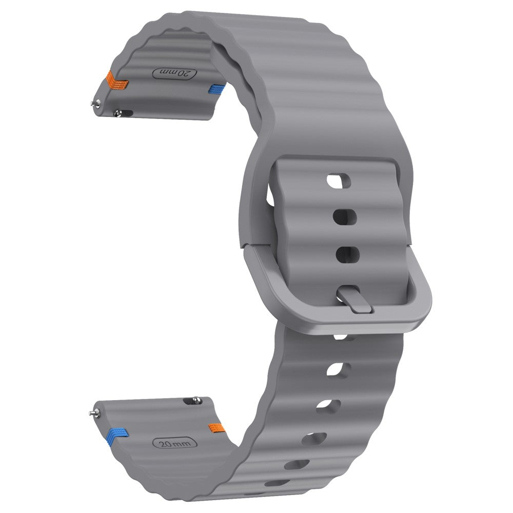 22mm Silicone Band Xiaomi Watch S4 Sport / Redmi Watch 5 Active Wave Design Watch Strap - Grey#serie_9