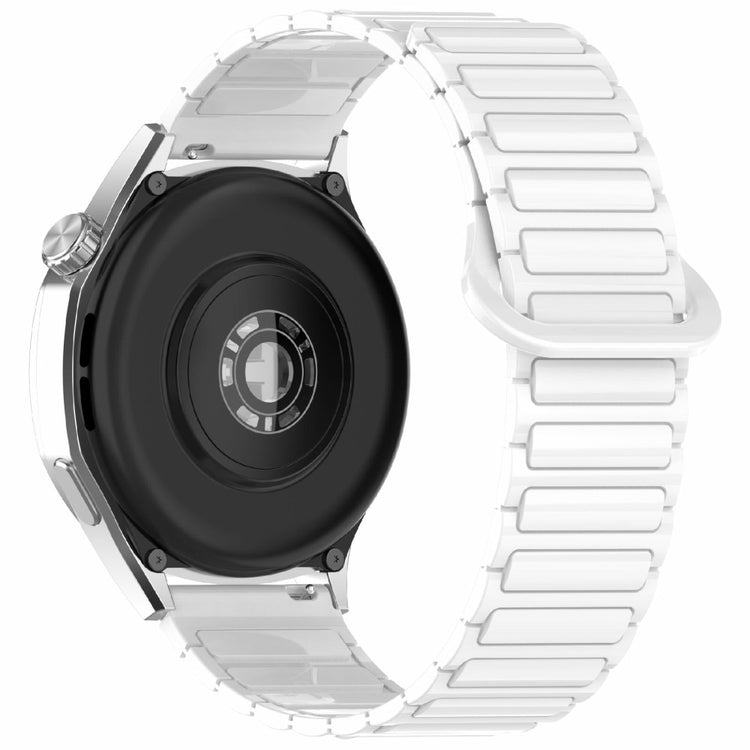 Huawei Watch GT 5 Pro 42mm / GT 5 41mm / GT 4 41mm / Garmin Venu 3S / Forerunner 265S Silicone Band 18mm Magnetic Watch Strap - White#serie_9