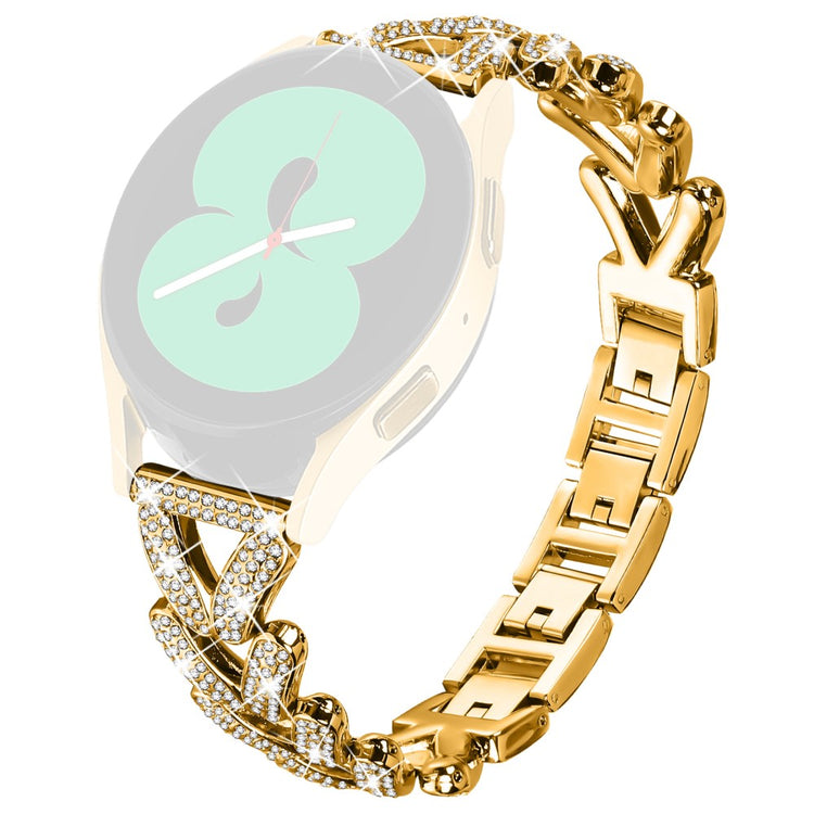 Metal Twisted Watch Band Rhinestone Decor Haylou BLING LS12 Watch Strap - Gold#serie_3