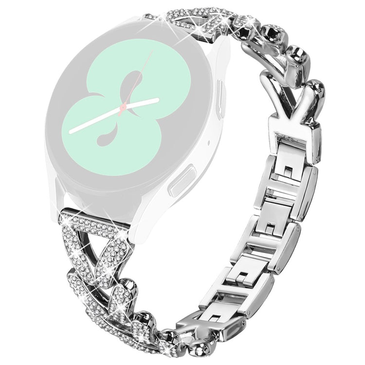 Metal Twisted Watch Band Rhinestone Decor Haylou BLING LS12 Watch Strap - Silver#serie_5