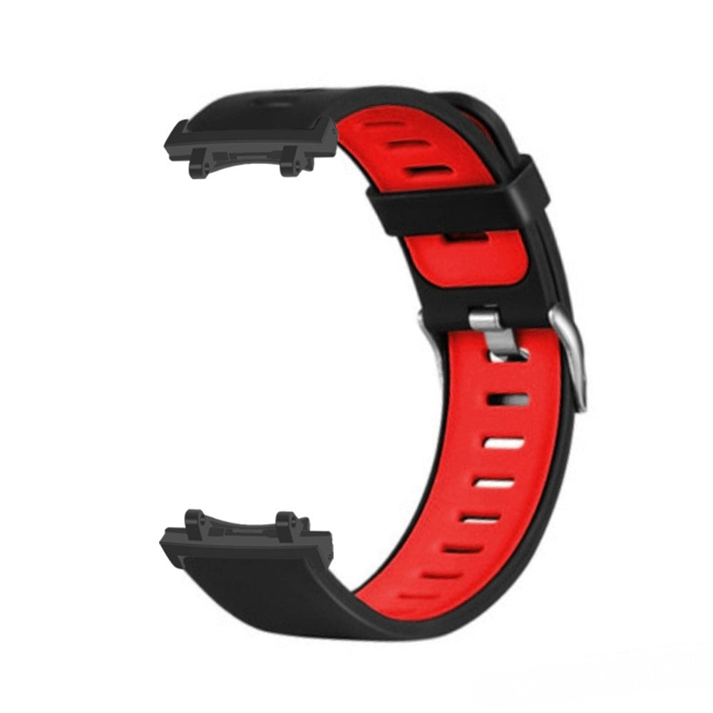 Silicone Sports Watch Band Huami Amazfit T-Rex 3 Watch Strap with Metal Connectors - Black  /  Red#serie_1