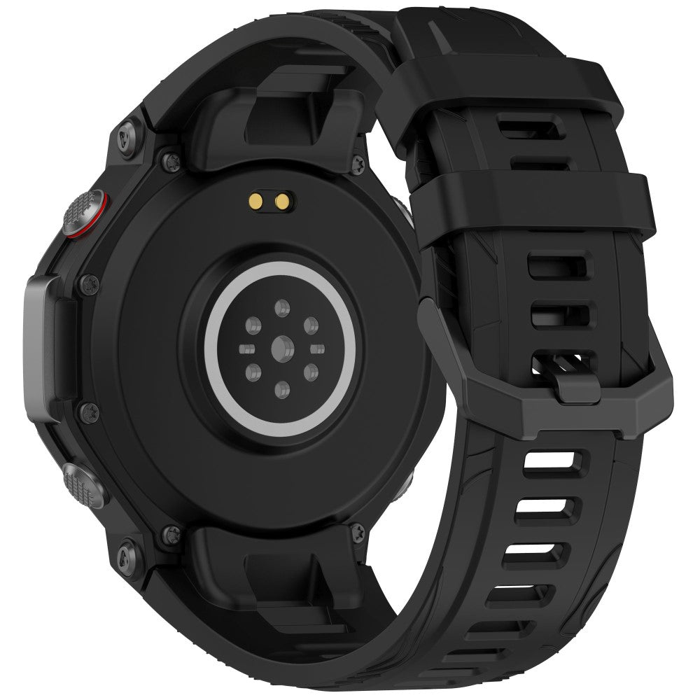 Huami Amazfit T-Rex 3 Silicone Watch Band Breathable Soft Strap - Black#serie_1