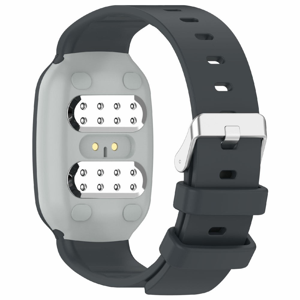 Emeterm Fashion Replacement Strap Soft Silicone Wristband - Dark Grey#serie_3