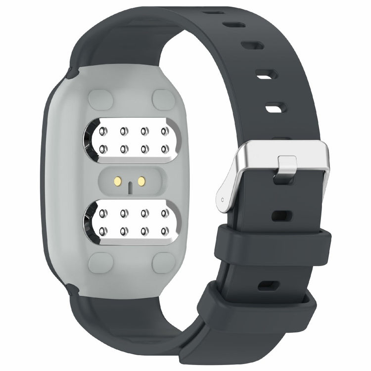 Emeterm Fashion Replacement Strap Soft Silicone Wristband - Dark Grey#serie_3