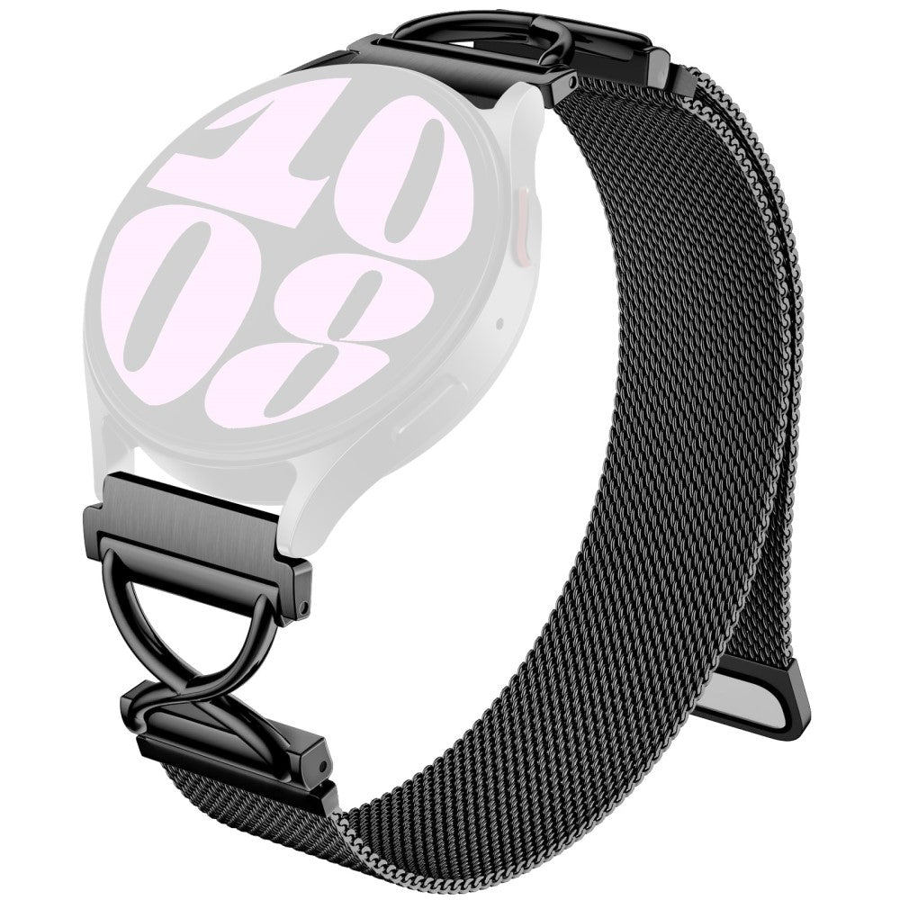 Haylou BLING LS12 Milanese Band Electroplated Stainless Steel Magnetic Watch Strap with X-Shaped Connector - Black#serie_1