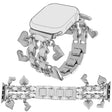 Helt Vildt Fantastisk Metal Universal Rem passer til Apple Smartwatch
