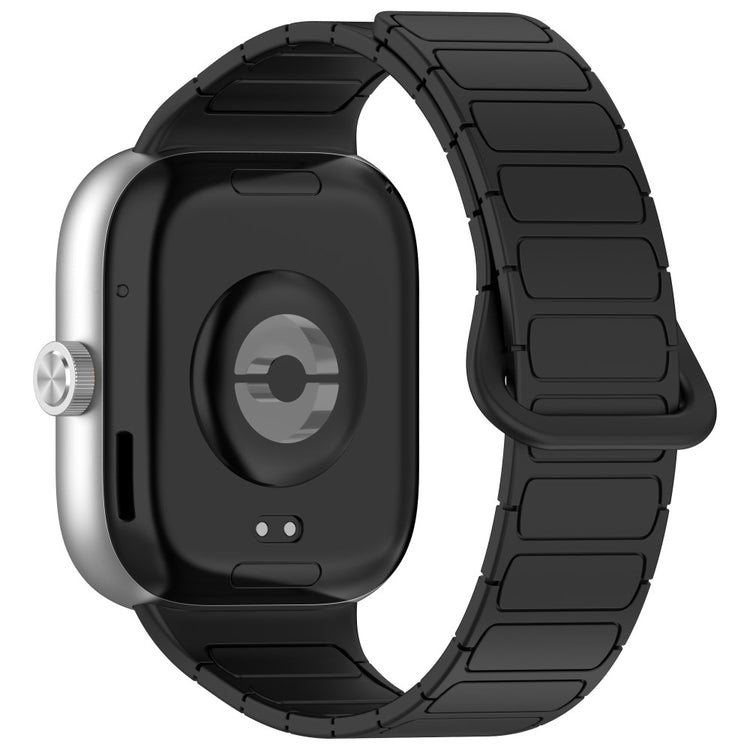 Redmi Watch 5 Replacement Silicone Watch Band Reverse Buckle Magnetic Wrist Strap - Black#serie_2