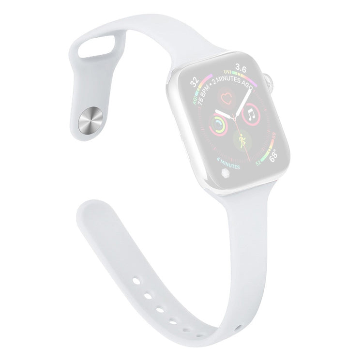 KALEBOL Silicone Watch Band Apple Watch Series 10 42mm Replacement Strap - White#serie_2
