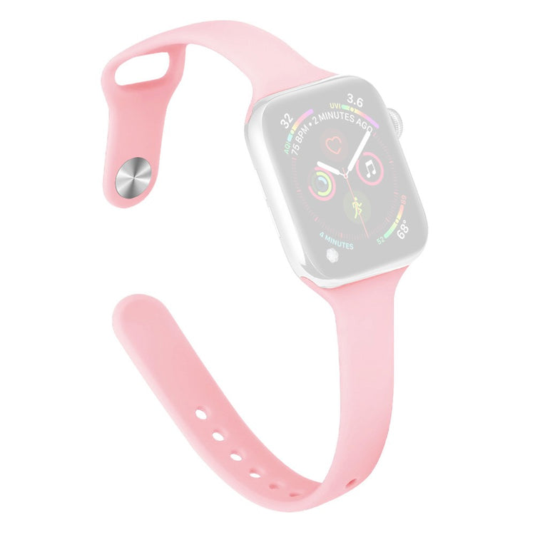 KALEBOL Silicone Watch Band Apple Watch Series 10 42mm Replacement Strap - Light Pink#serie_7