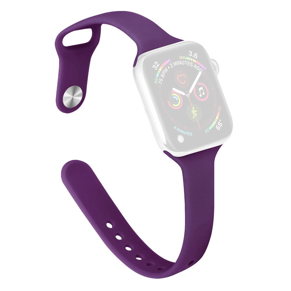 KALEBOL Silicone Watch Band Apple Watch Series 10 42mm Replacement Strap - Dark Purple#serie_10