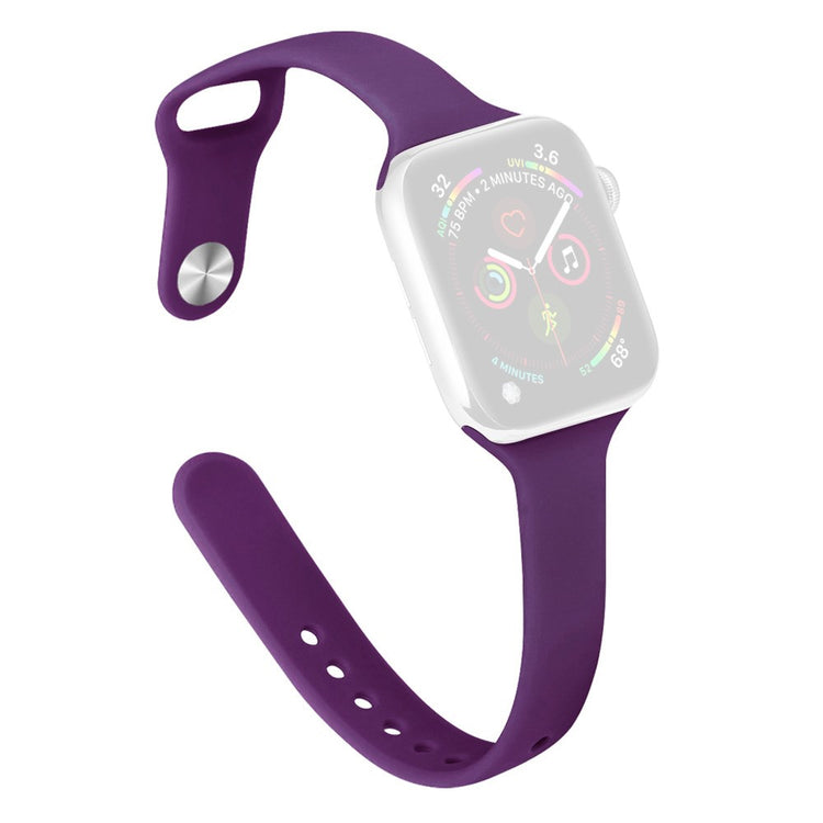 KALEBOL Silicone Watch Band Apple Watch Series 10 42mm Replacement Strap - Dark Purple#serie_10
