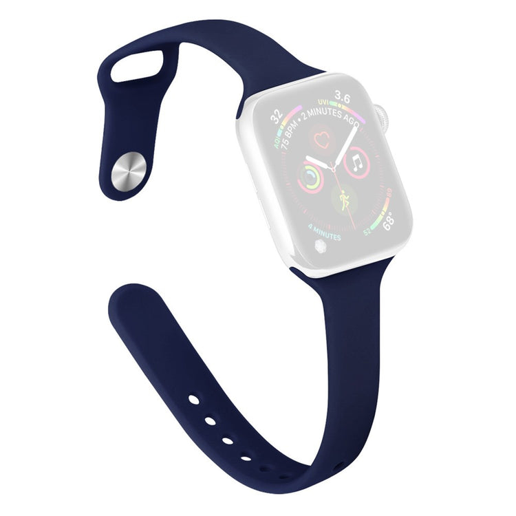 KALEBOL Silicone Watch Band Apple Watch Series 10 42mm Replacement Strap - Midnight Blue#serie_11