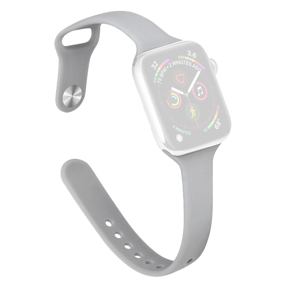 KALEBOL Silicone Watch Band Apple Watch Series 10 42mm Replacement Strap - Grey#serie_14