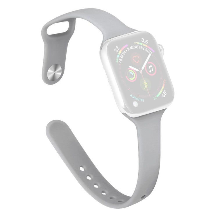 KALEBOL Silicone Watch Band Apple Watch Series 10 42mm Replacement Strap - Grey#serie_14