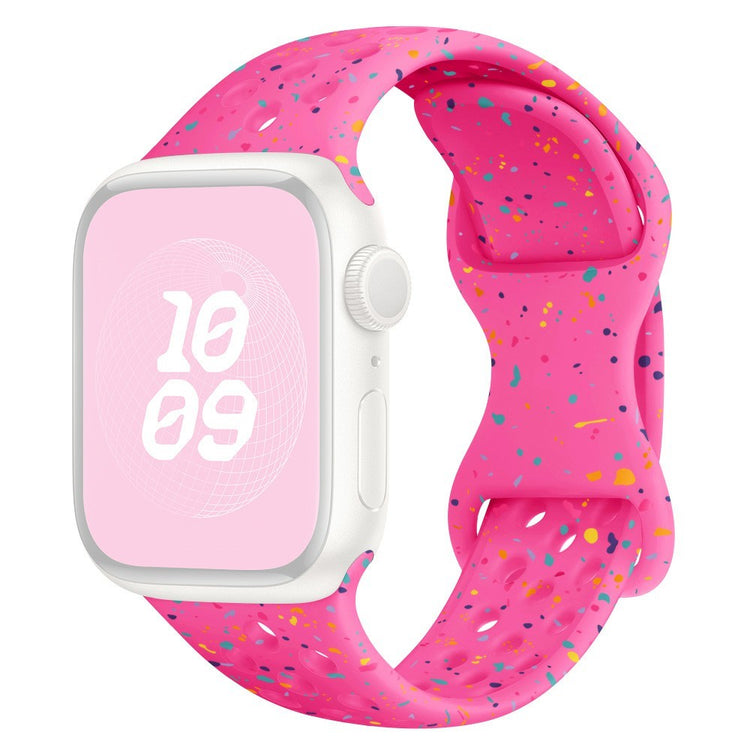 KALEBOL 20mm Silicone Strap Samsung Galaxy Watch6 / 5 Pro / 5 / GarminActive 5 Butterfly Clasp Watch Band - Rose#serie_2