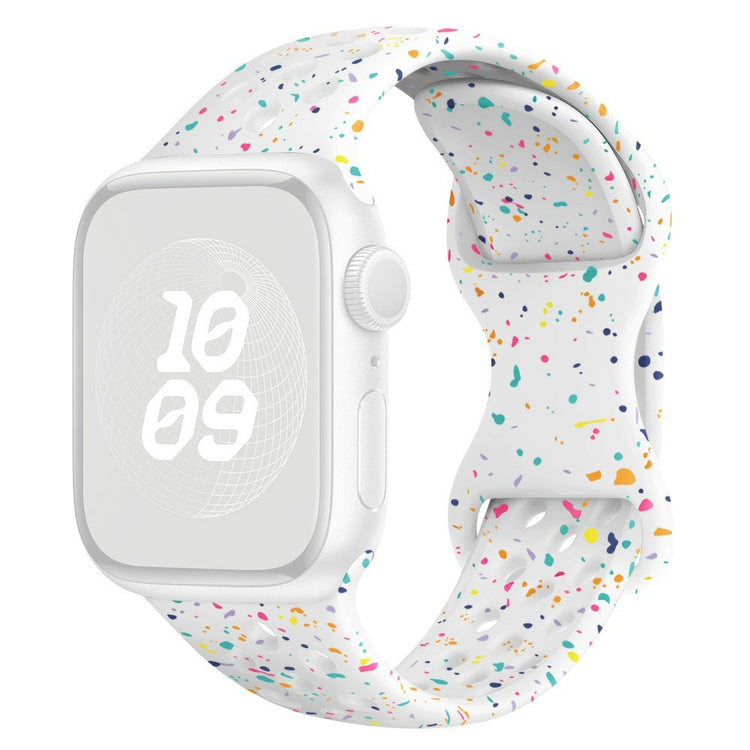 KALEBOL 20mm Silicone Strap Samsung Galaxy Watch6 / 5 Pro / 5 / GarminActive 5 Butterfly Clasp Watch Band - White#serie_3