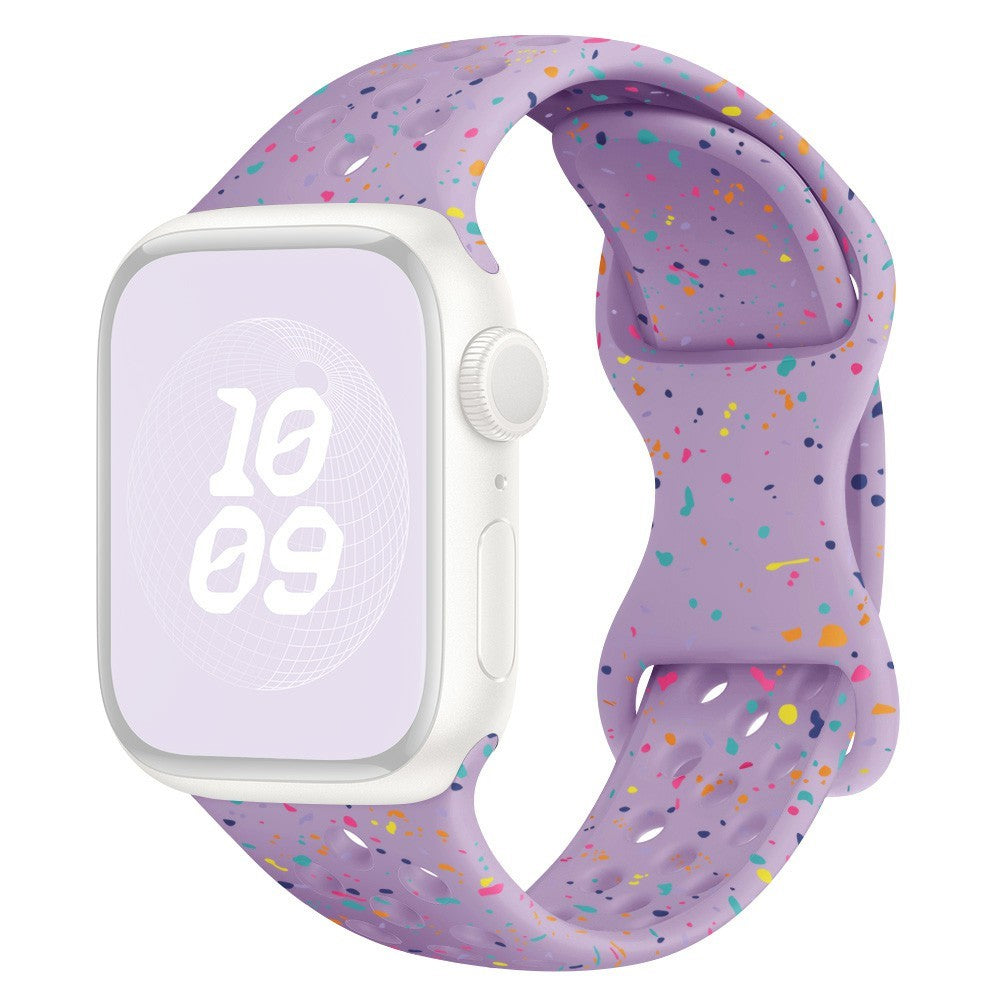 KALEBOL 20mm Silicone Strap Samsung Galaxy Watch6 / 5 Pro / 5 / GarminActive 5 Butterfly Clasp Watch Band - Light Purple#serie_13