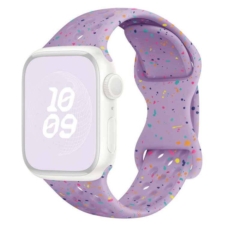 KALEBOL 20mm Silicone Strap Samsung Galaxy Watch6 / 5 Pro / 5 / GarminActive 5 Butterfly Clasp Watch Band - Light Purple#serie_13