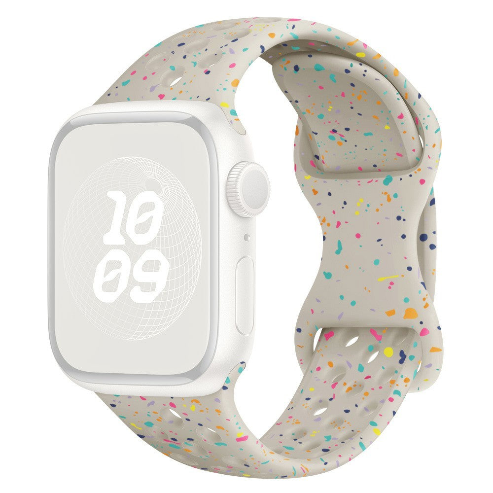KALEBOL 20mm Silicone Strap Samsung Galaxy Watch6 / 5 Pro / 5 / GarminActive 5 Butterfly Clasp Watch Band - Starlight#serie_15
