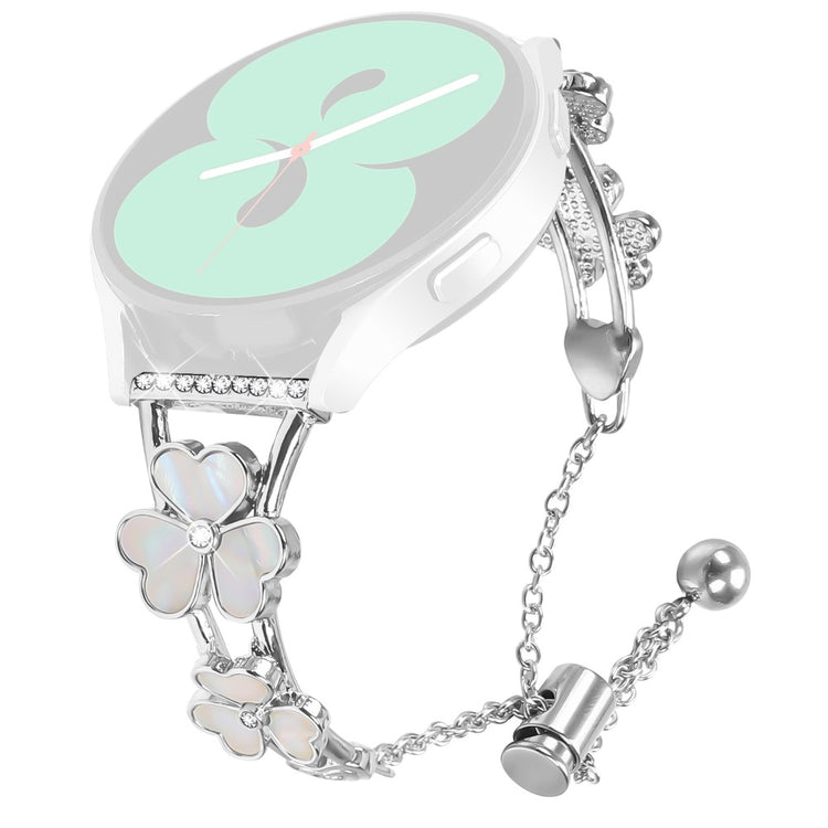 Metal Strap Garmin Vivoactive 3 / 3 Music Watchband Heart Clover Decor Silver Zinc Alloy#serie_1
