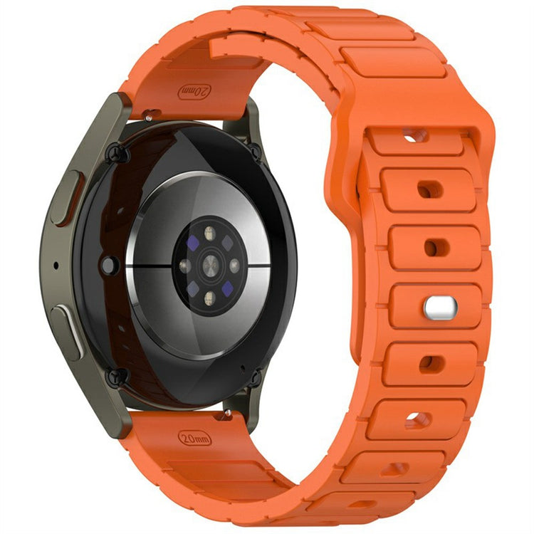 KALEBOL 20mm Silicone Watch Strap Samsung Galaxy Watch6 Classic 47mm / 43mm / Huawei Watch GT 3 Pro 43mm I-Shaped Watch Band - Orange#serie_3