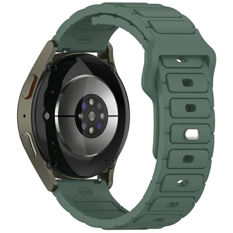 KALEBOL 20mm Silicone Watch Strap Samsung Galaxy Watch6 Classic 47mm / 43mm / Huawei Watch GT 3 Pro 43mm I-Shaped Watch Band - Olive Green#serie_4