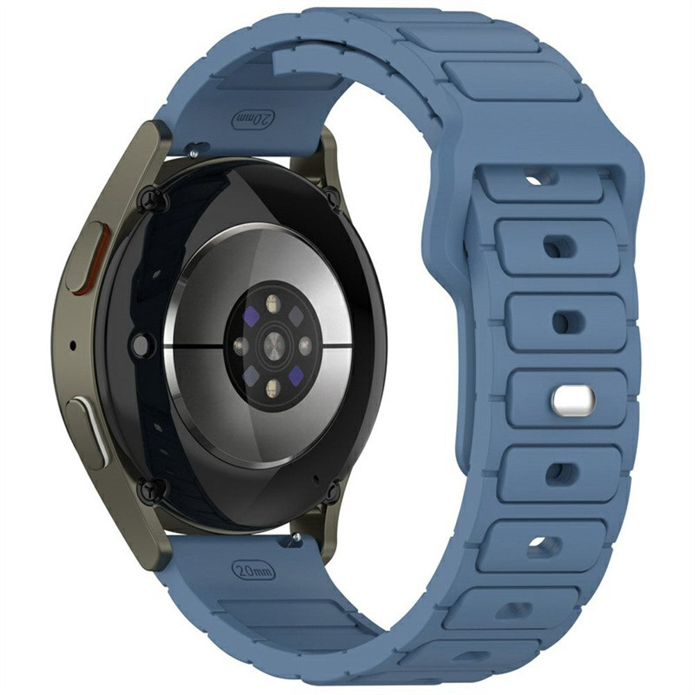 KALEBOL 20mm Silicone Watch Strap Samsung Galaxy Watch6 Classic 47mm / 43mm / Huawei Watch GT 3 Pro 43mm I-Shaped Watch Band - Blue#serie_5