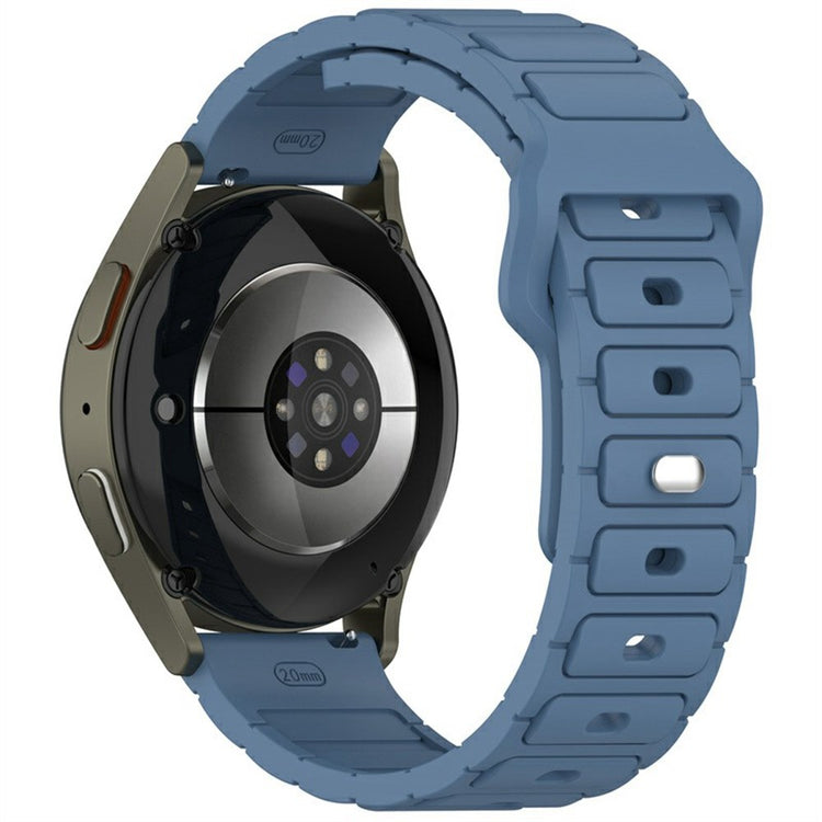 KALEBOL 20mm Silicone Watch Strap Samsung Galaxy Watch6 Classic 47mm / 43mm / Huawei Watch GT 3 Pro 43mm I-Shaped Watch Band - Blue#serie_5