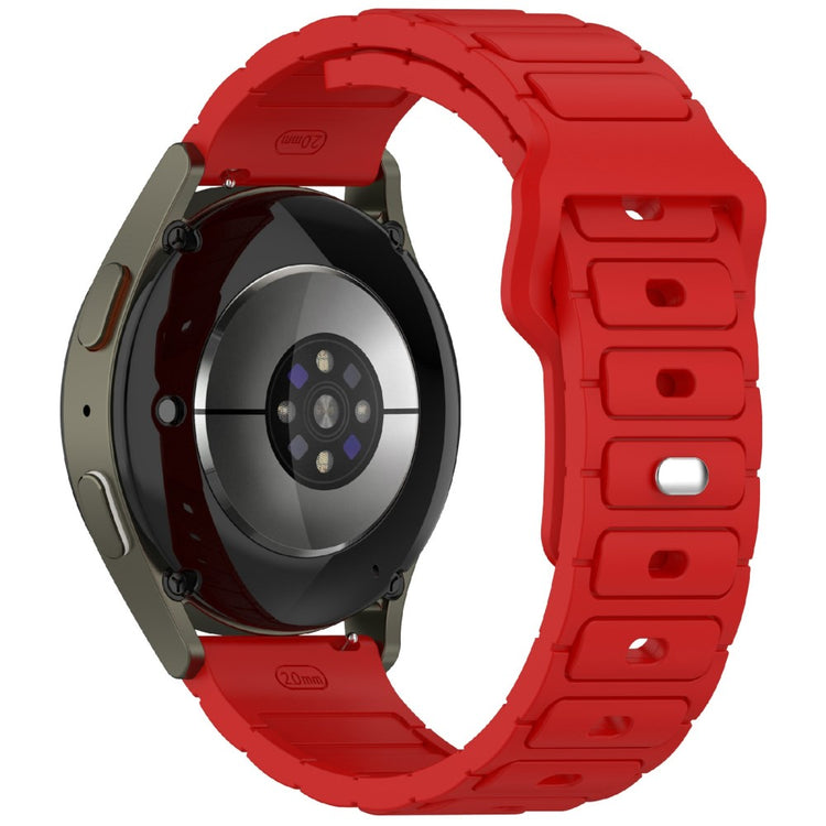 KALEBOL 20mm Silicone Watch Strap Samsung Galaxy Watch6 Classic 47mm / 43mm / Huawei Watch GT 3 Pro 43mm I-Shaped Watch Band - Red#serie_6