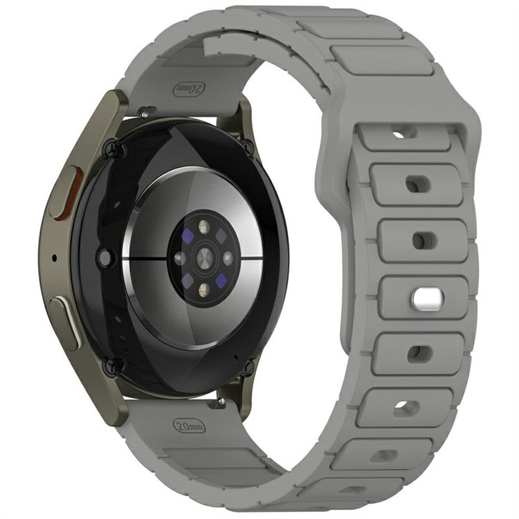 KALEBOL 20mm Silicone Watch Strap Samsung Galaxy Watch6 Classic 47mm / 43mm / Huawei Watch GT 3 Pro 43mm I-Shaped Watch Band - Grey#serie_7