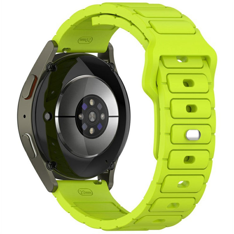 KALEBOL 20mm Silicone Watch Strap Samsung Galaxy Watch6 Classic 47mm / 43mm / Huawei Watch GT 3 Pro 43mm I-Shaped Watch Band - Lime#serie_8