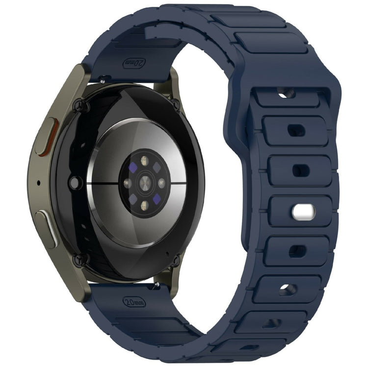 KALEBOL 20mm Silicone Watch Strap Samsung Galaxy Watch6 Classic 47mm / 43mm / Huawei Watch GT 3 Pro 43mm I-Shaped Watch Band - Midnight Blue#serie_9
