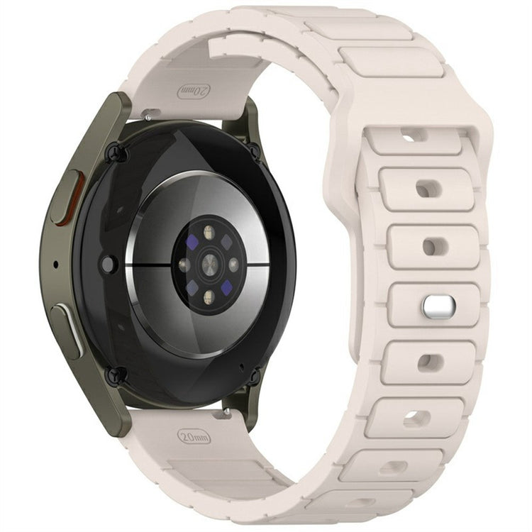 KALEBOL 20mm Silicone Watch Strap Samsung Galaxy Watch6 Classic 47mm / 43mm / Huawei Watch GT 3 Pro 43mm I-Shaped Watch Band - Starlight#serie_10
