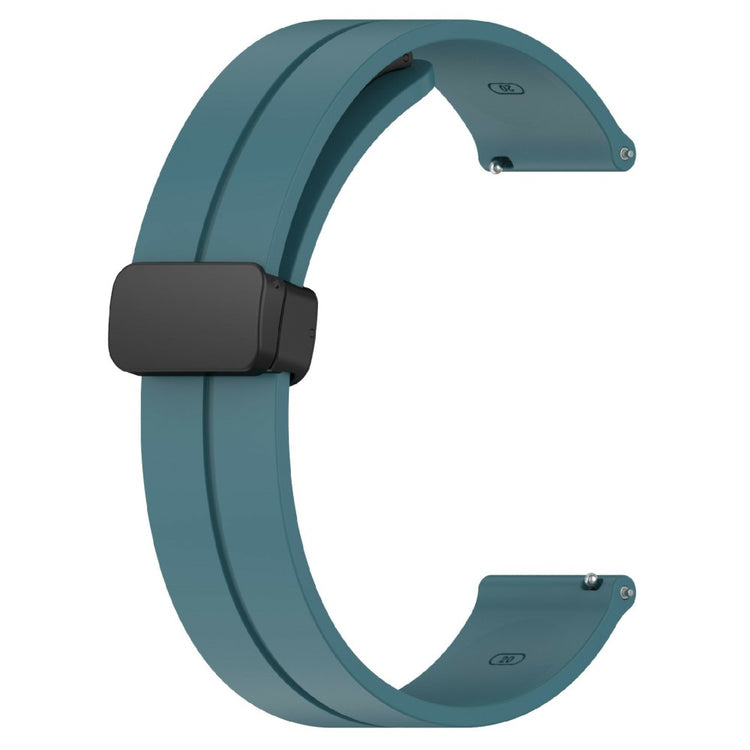 KALEBOL 20mm Magnetic Buckle Strap Samsung Galaxy Watch6 Classic 47mm / 43mm / Huawei Watch GT 3 Pro 43mm Silicone Watch Band - Dark Blue#serie_13
