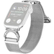 Super Hårdfør Metal Og Rhinsten Universal Rem passer til Apple Smartwatch