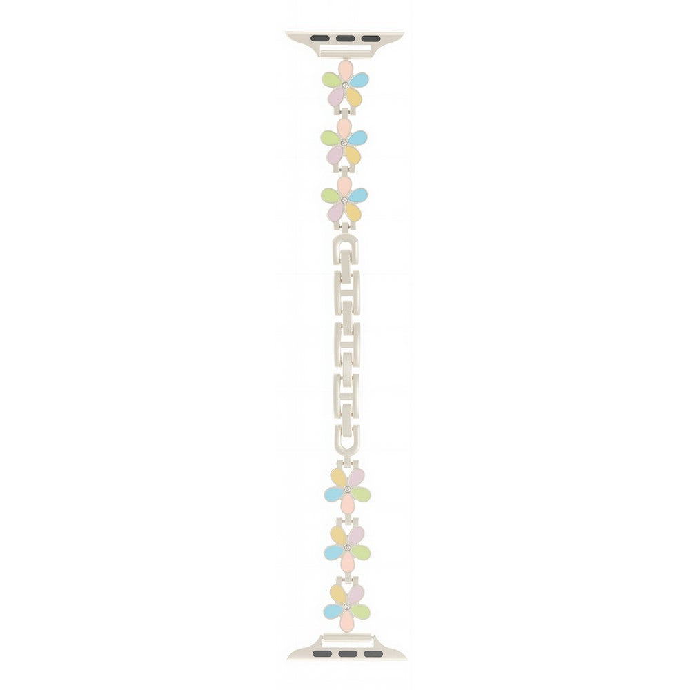 Watch Band Apple Watch Series 49mm - 45mm - 44mm - 42mm Flower Design Zinc Alloy Wrist Strap - Colorful+Starlight#serie_18