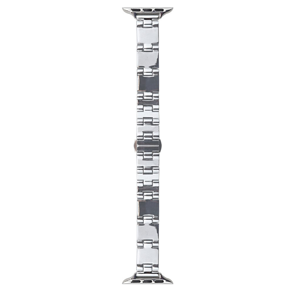Watch Band Apple Watch Series 41mm - 40mm - 38mm Mirror Finish Zinc Alloy Strap - Silver#serie_3