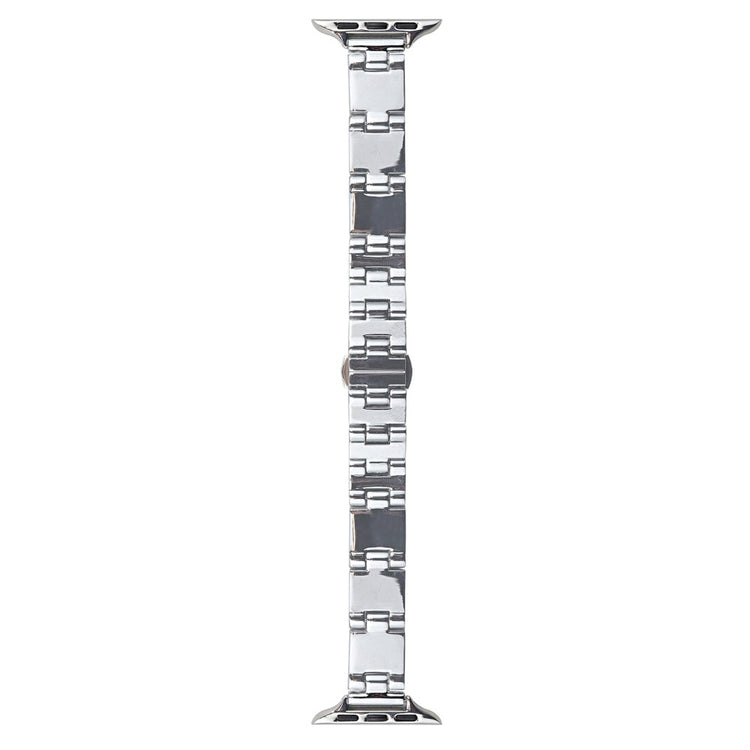 Watch Band Apple Watch Series 41mm - 40mm - 38mm Mirror Finish Zinc Alloy Strap - Silver#serie_3