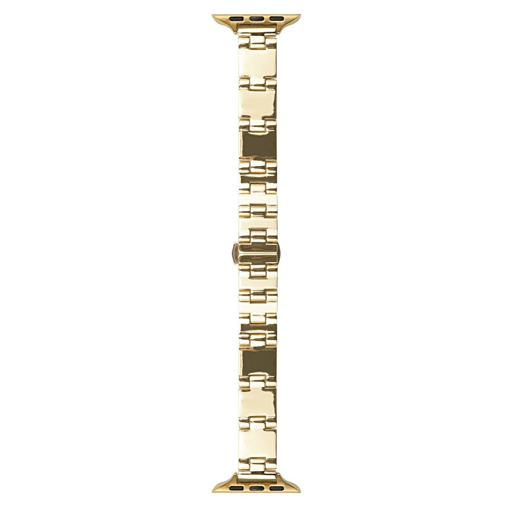 Watch Band Apple Watch Series 41mm - 40mm - 38mm Mirror Finish Zinc Alloy Strap - Gold#serie_4