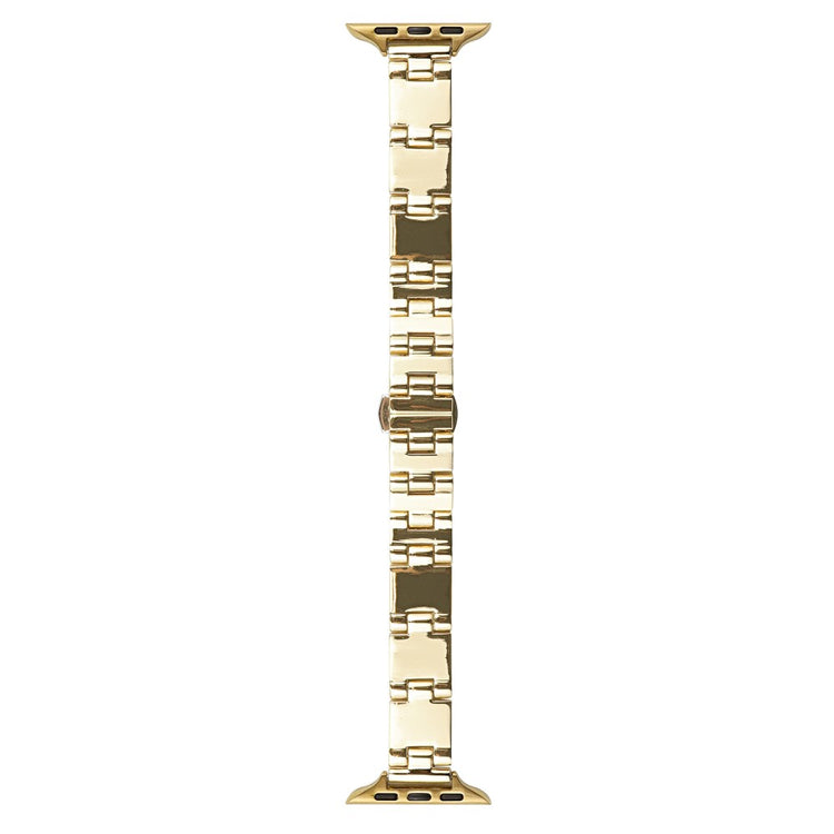 Watch Band Apple Watch Series 41mm - 40mm - 38mm Mirror Finish Zinc Alloy Strap - Gold#serie_4