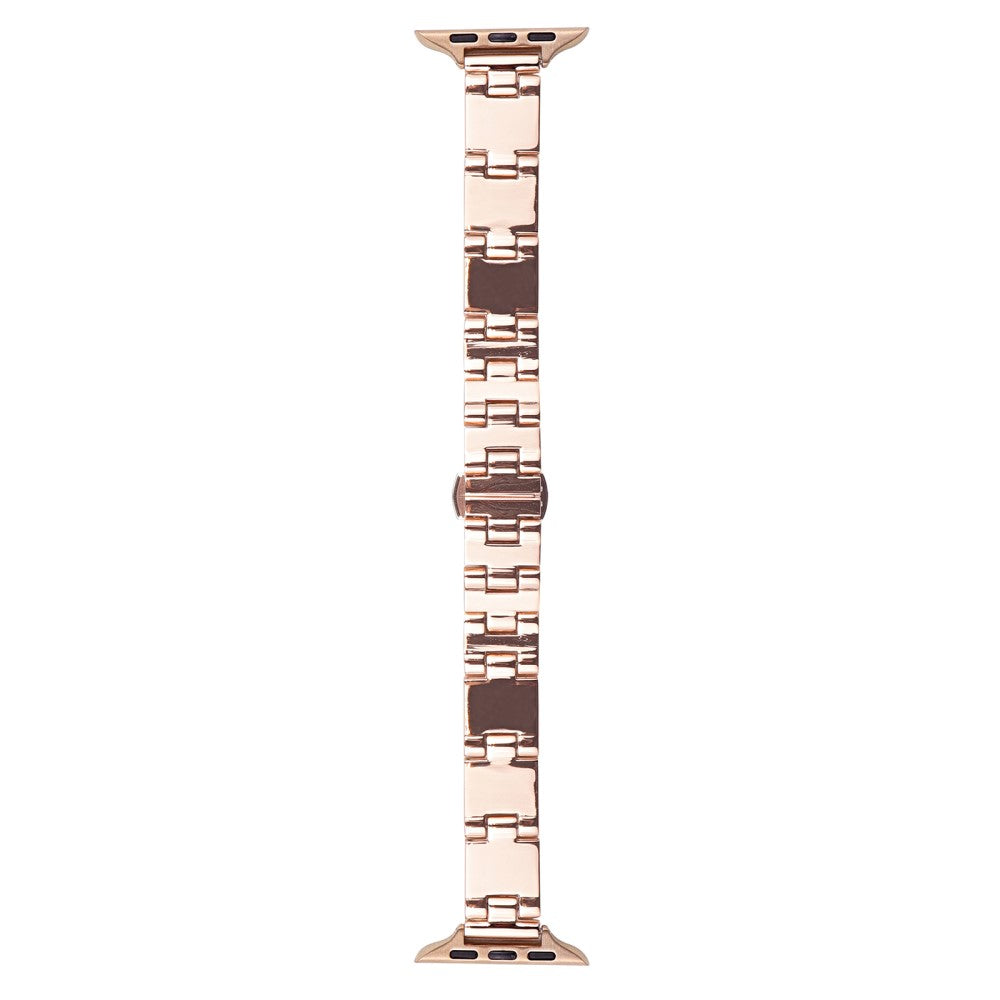 Watch Band Apple Watch Series 41mm - 40mm - 38mm Mirror Finish Zinc Alloy Strap - Rose Gold#serie_5